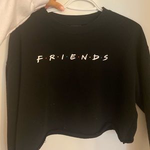 Black Cropped hoodie.